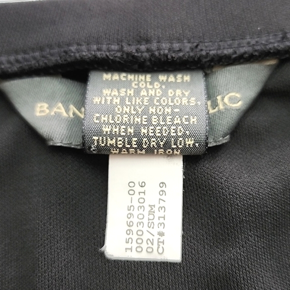 Banana Republic Black Knee-Length  Lightweight Stretch Side Slits Skirt Sz Small - Picture 4 of 10